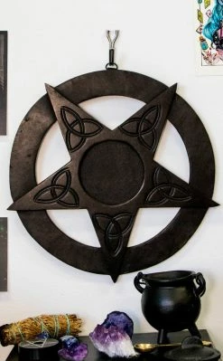 Homewares Wooden Pentagram Wall Art Home & Gifts