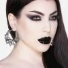 Killstar Worship The Night Hoop Earrings | Silver Accessories
