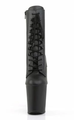 Pleaser XTREME-1020 Black Matte Ankle Boots Pole Shoes