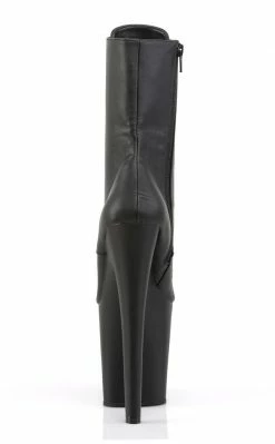 Pleaser XTREME-1020 Black Matte Ankle Boots Pole Shoes