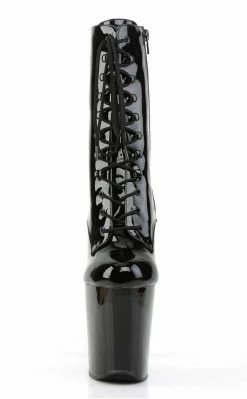 Pleaser Pole Shoes XTREME-1020 Black Patent Ankle Boots