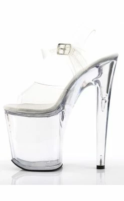 Pleaser Pole Shoes XTREME-808 Clear Heels