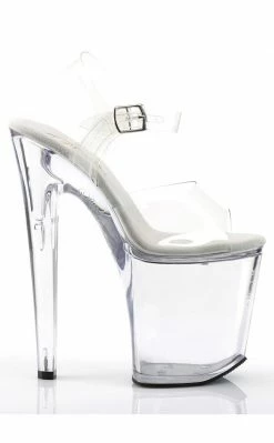 Pleaser Pole Shoes XTREME-808 Clear Heels