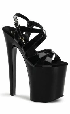Pleaser Pole Shoes XTREME-872 Black Heels
