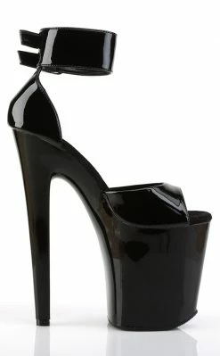 Pleaser XTREME-875 Black Heels Pole Shoes