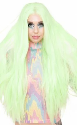 Rockstar Wigs Yaki 32 Inch Straight Absinthe Lace Front Wig Beauty