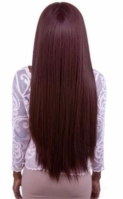 Rockstar Wigs Yaki Lace Front 32" Chocolate Brown Wig Beauty