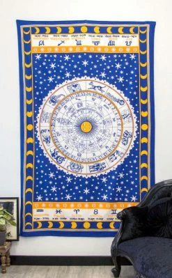 TB Home & Gifts Zodiac Tapestry Throw
